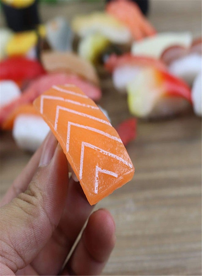 Skyseen 20PCS Artificial Sushi Sashimi Model Fake Sushi Realistic Japanese Sushi for Decoration - Image 3